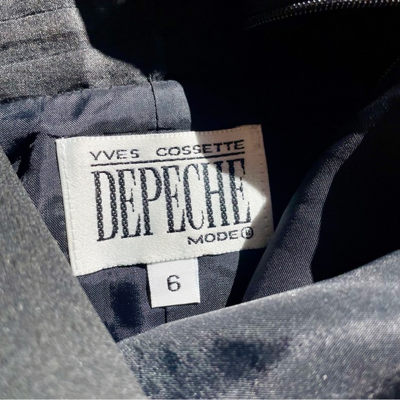 Vintage 90s Sheer Back Little Black Dress - Picture 6 of 6